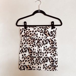Leopard Print Pencil Skirt